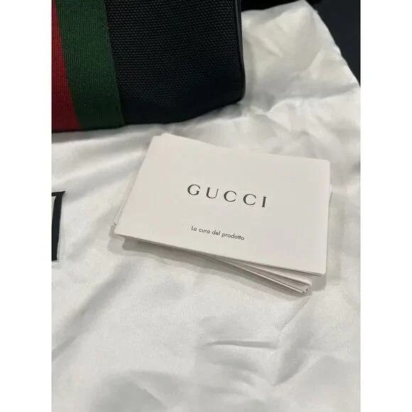 Gucci Techno Web Stripe Belt Bag W/Duster & Authenticity Retail $1400